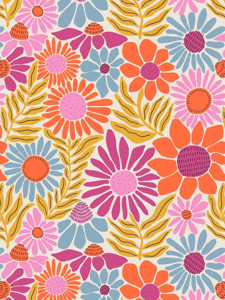 Into The Garden - Warm Summer Flower Meadow