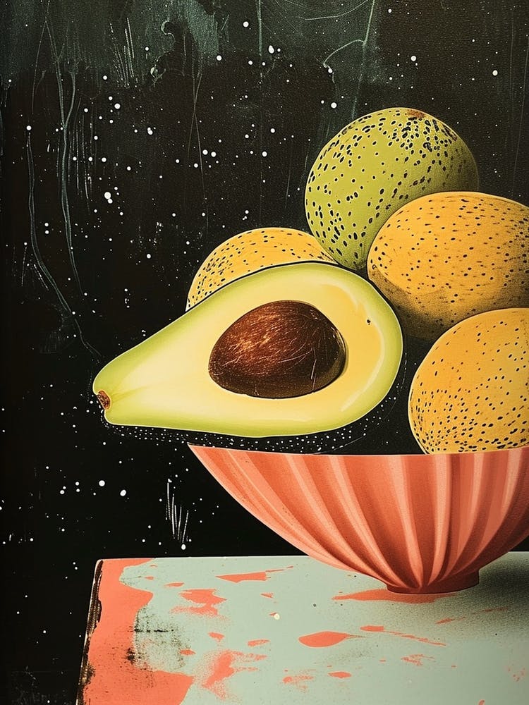 Art Deco Avocado Bowl 3