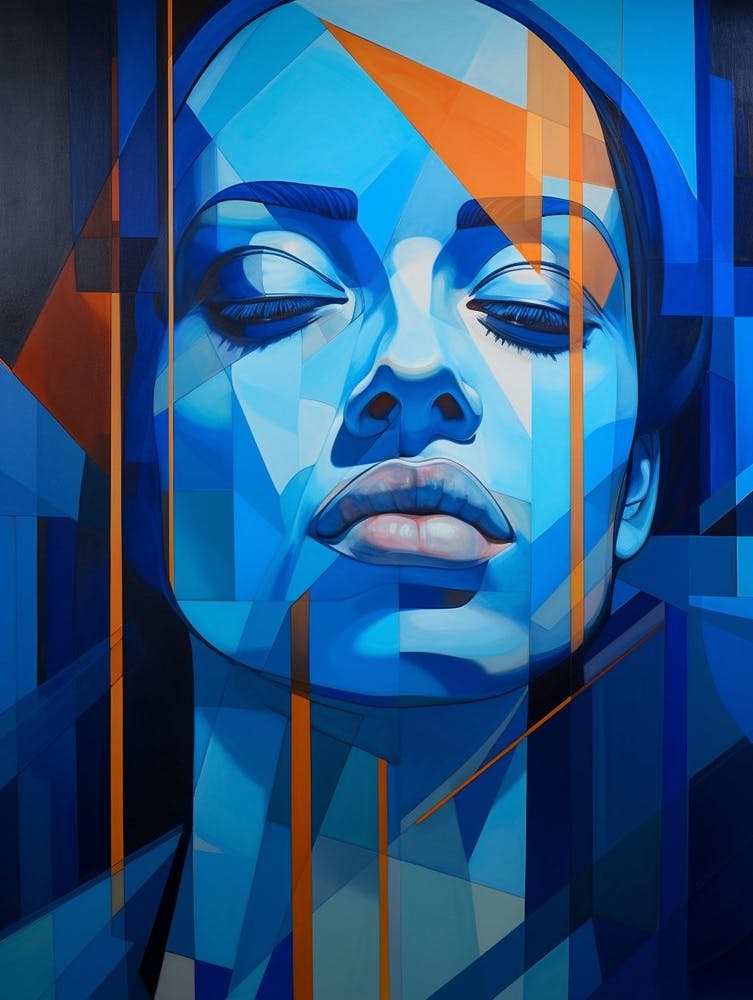 Abstract Geometric Lady Portrait 33