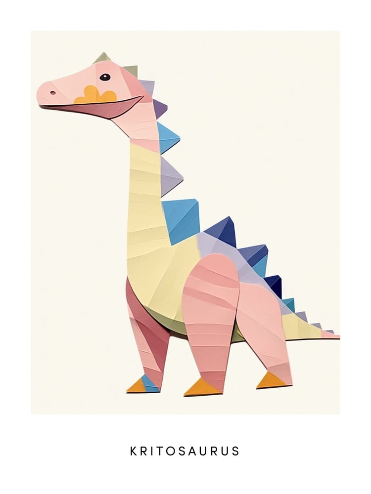 Nursery Dinosaur Art Kritosaurus 1 Poster