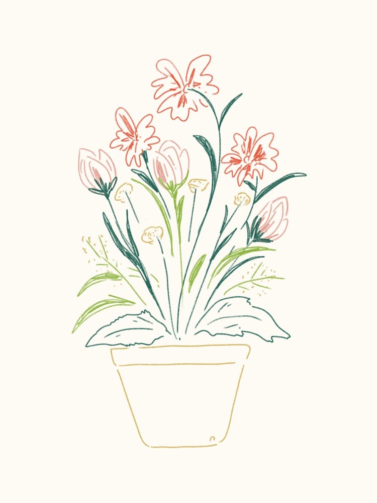 Flower Pot Print
