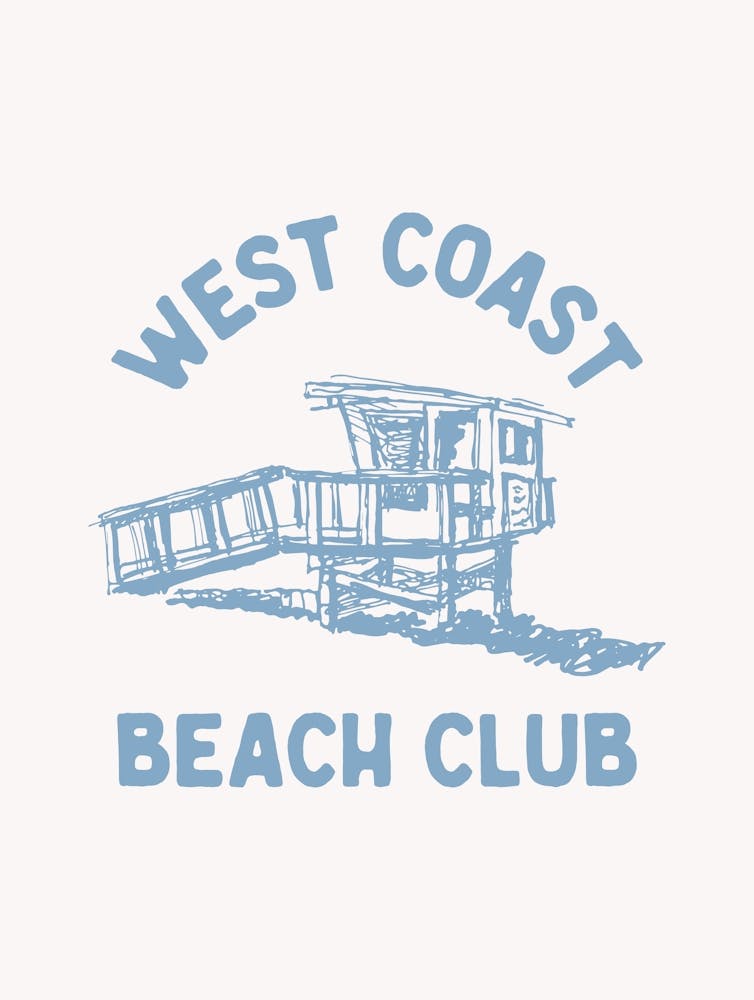 Illustrated West Coast Beach Club