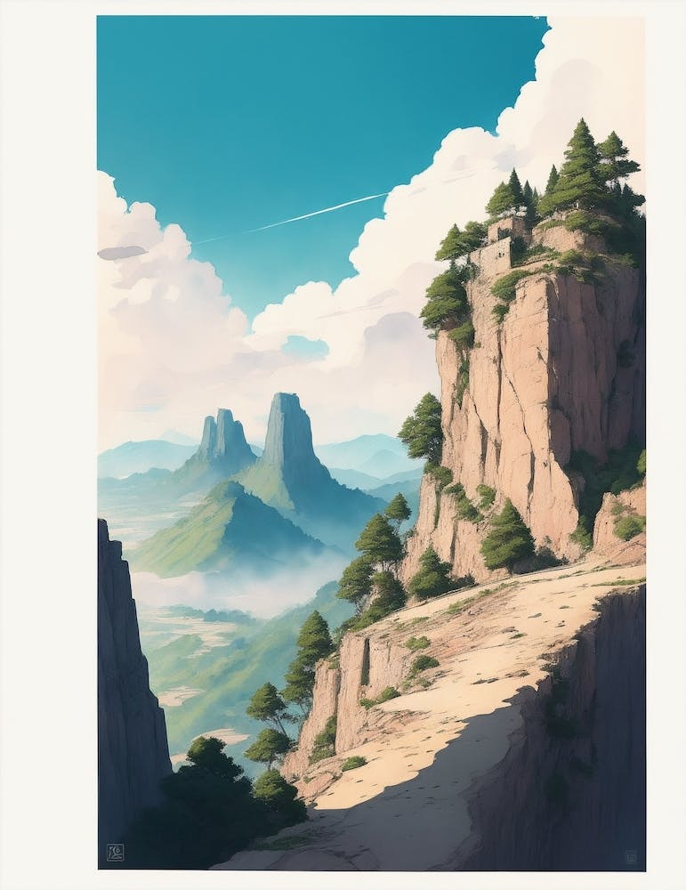 Vue sur la montagne