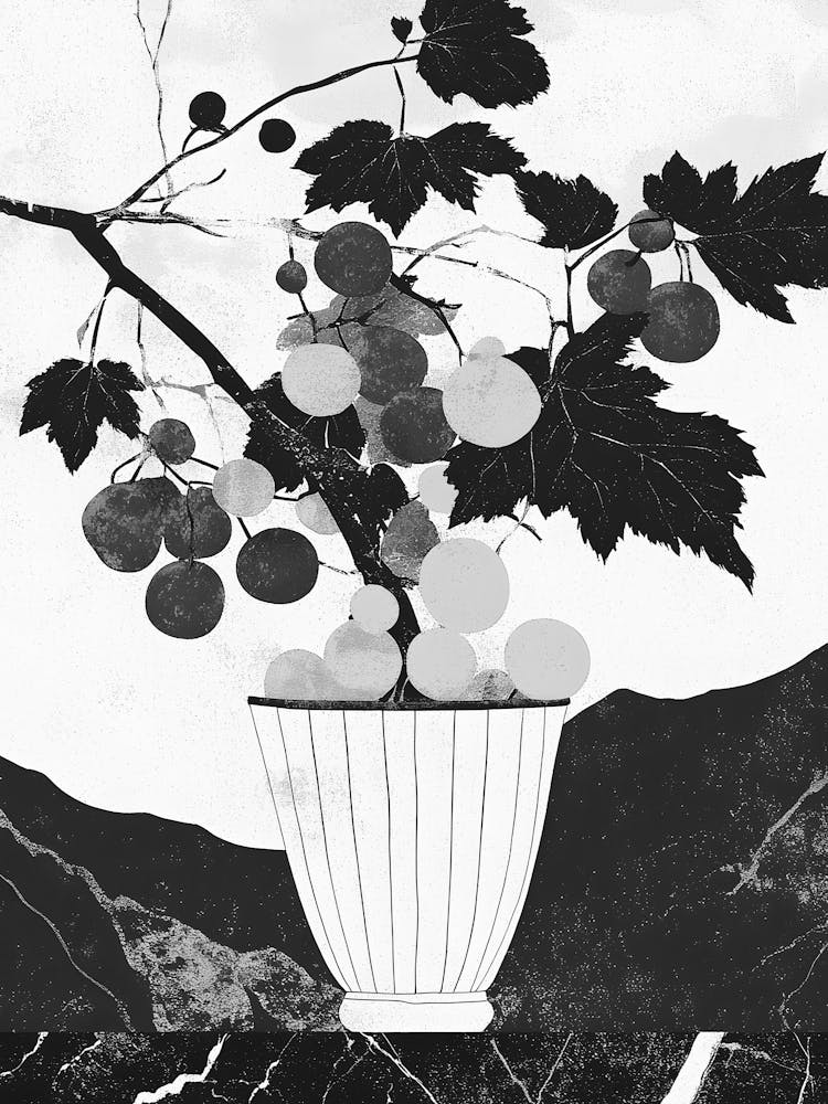 Grapes In A Vase