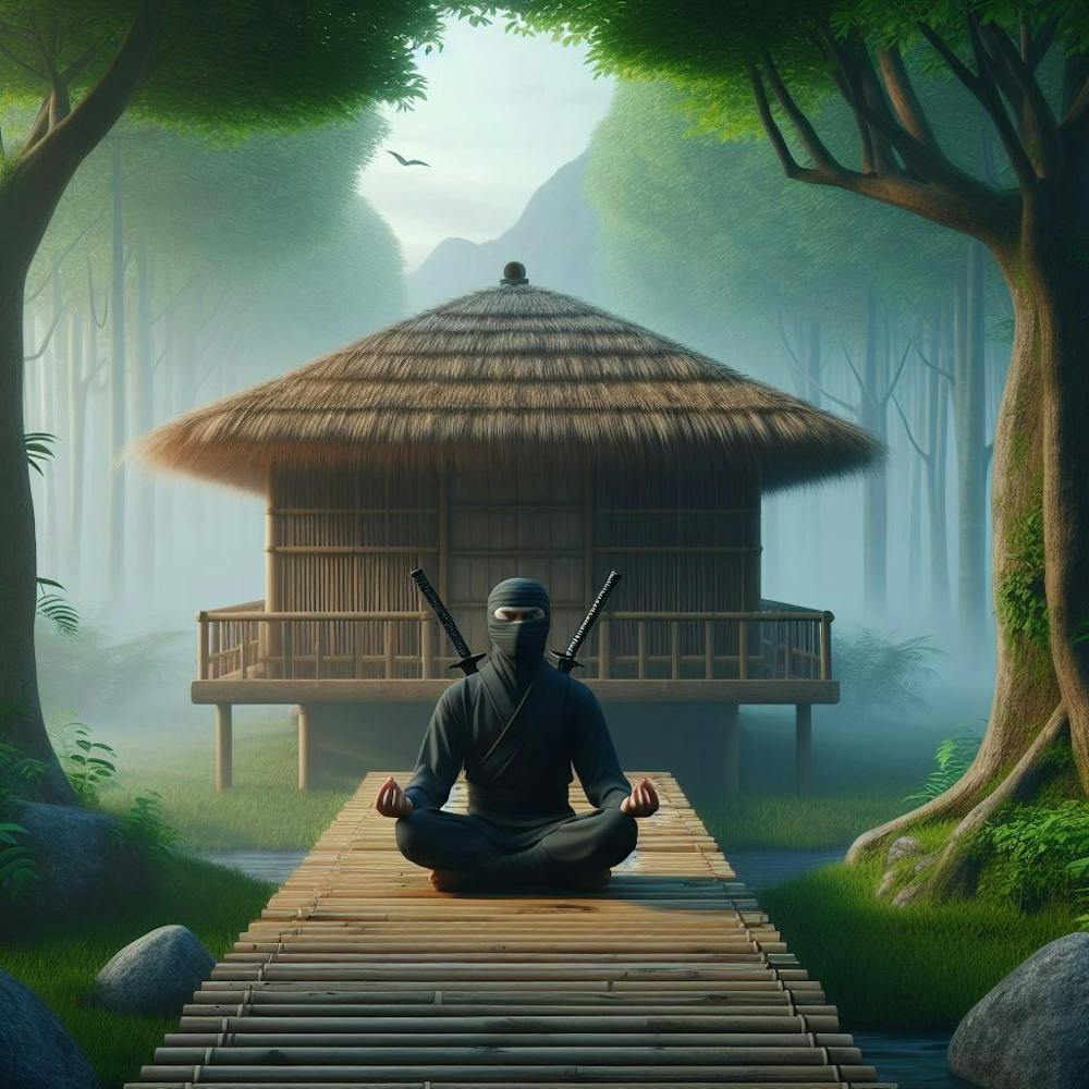 Ninja In Meditation
