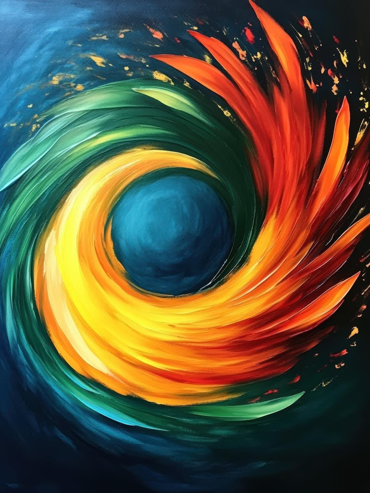 Abstract Orange 019921