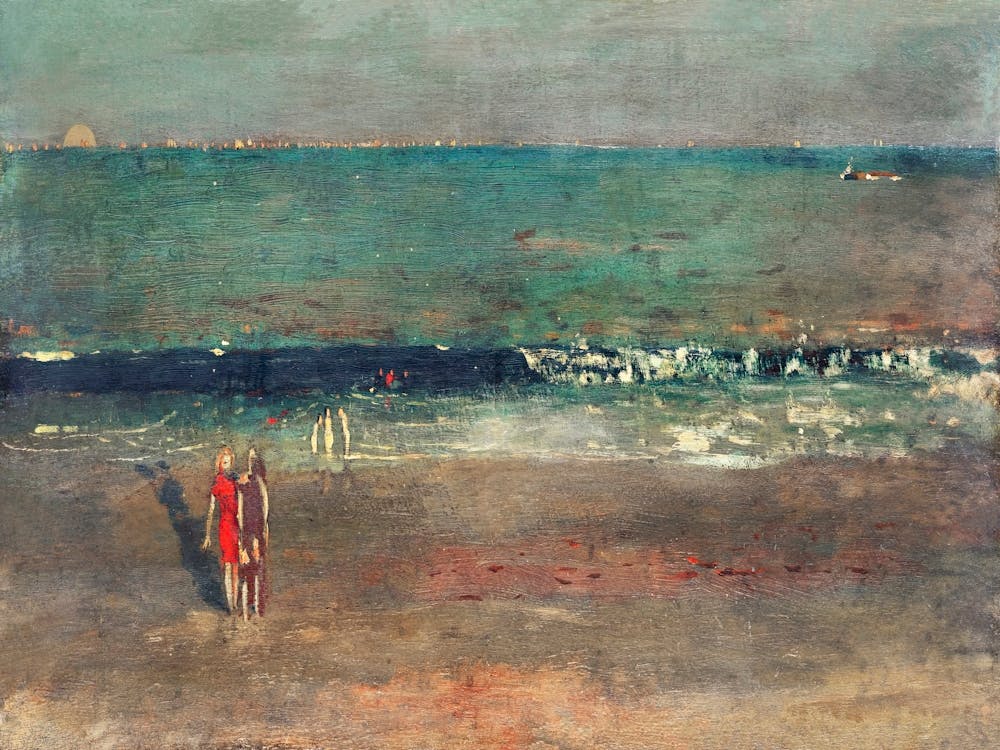 The Beach, Late Afternoon (1869), Winslow Homer
