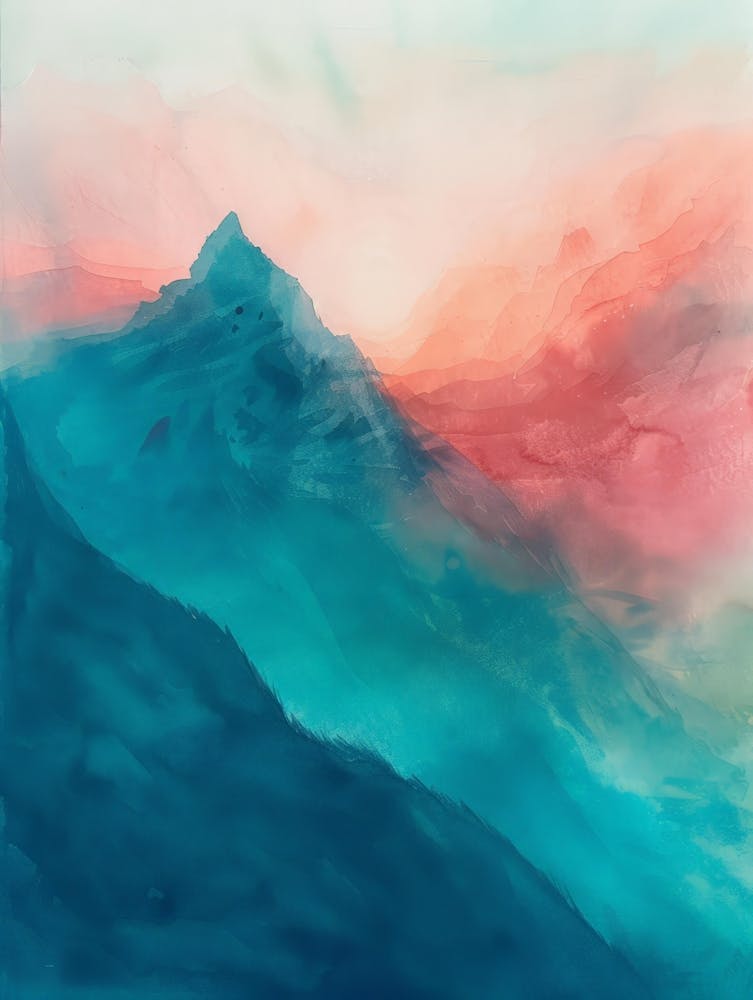 Abstract Mountain Painting 2