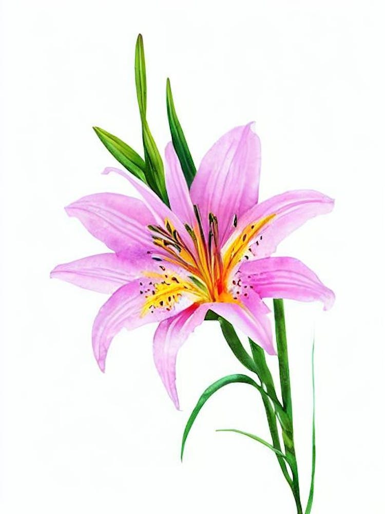 Lilies 3  Watercolour Flower
