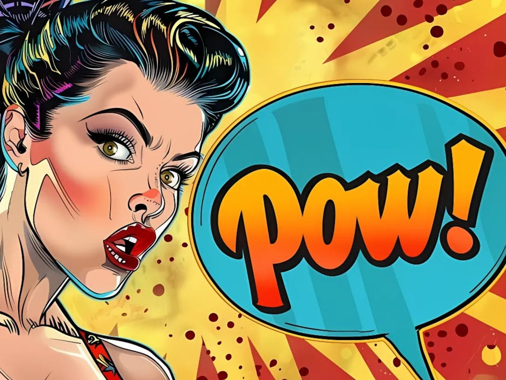Pop Art Retro Girl Pow