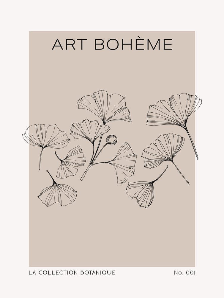 Neutral Botanical Art Boheme - La Collection Botanique