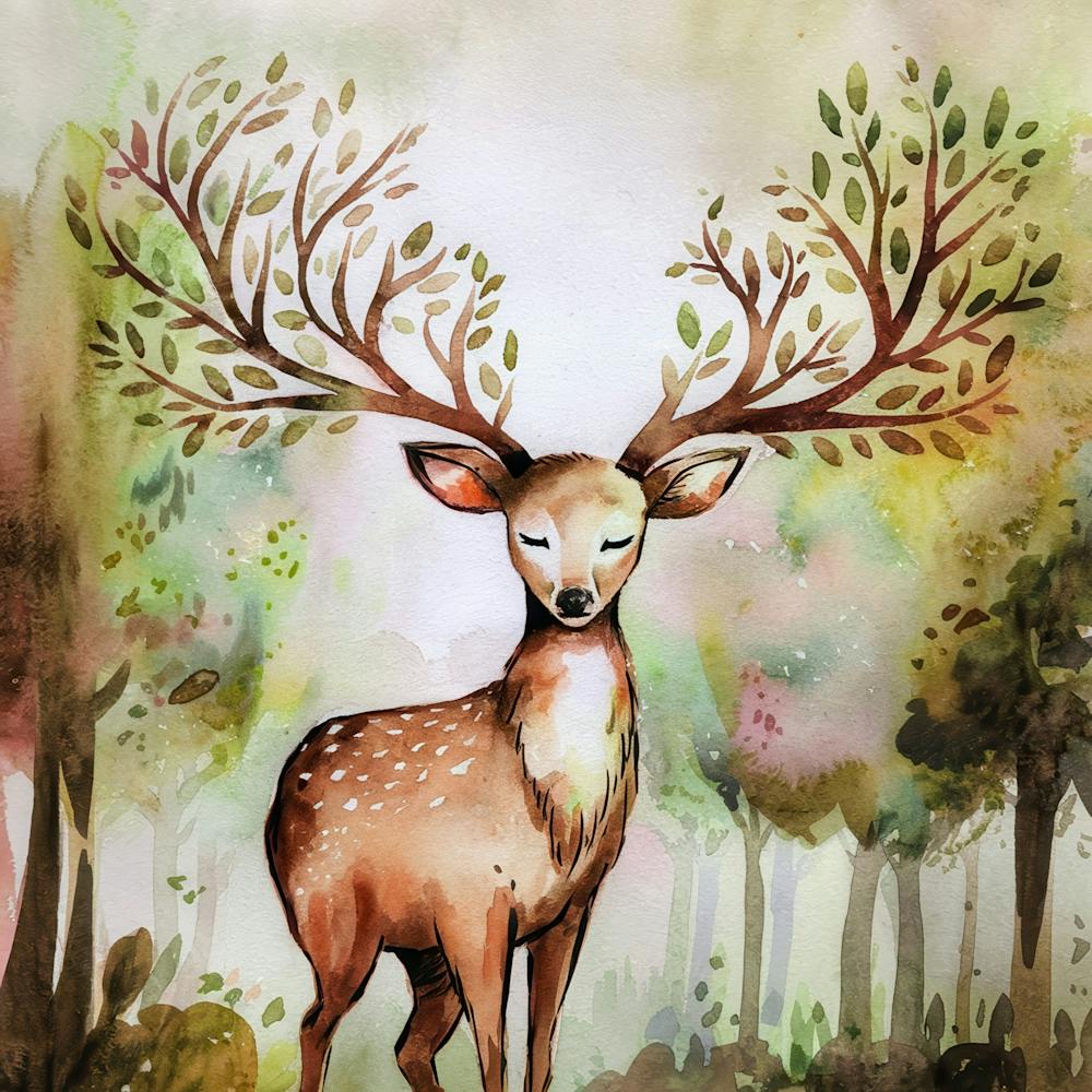Deer In The Woods 4