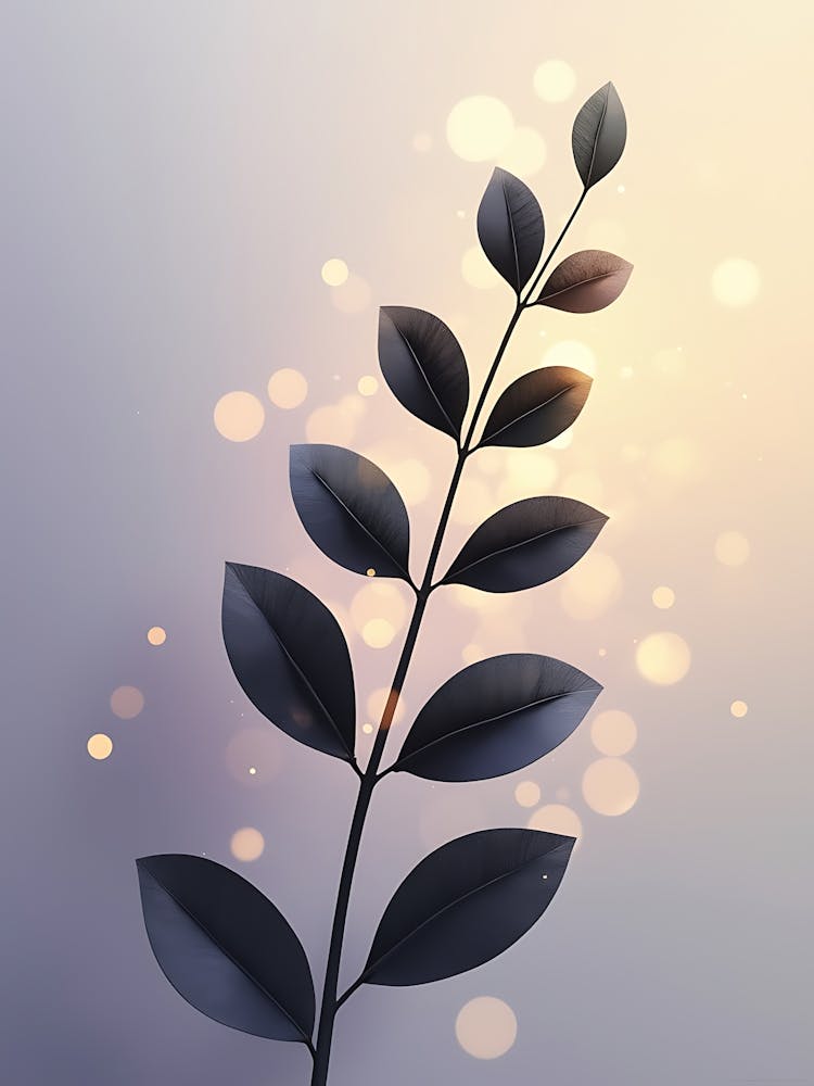 Textured Neutral Plants in Contemporary Style