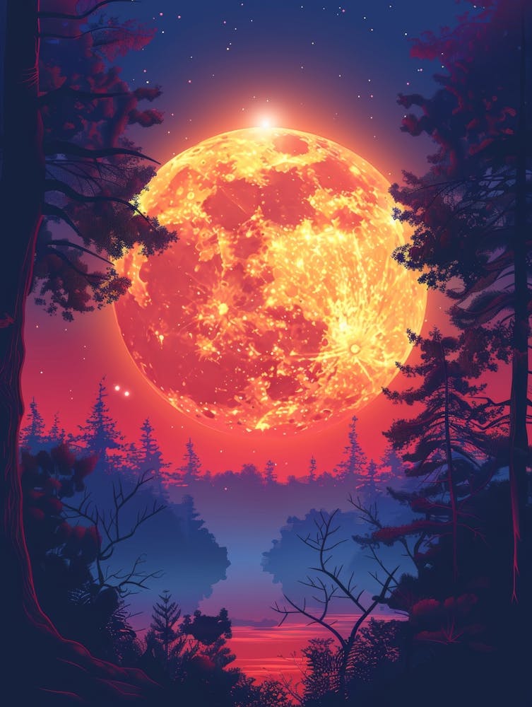 Full Moon In The Forest 4