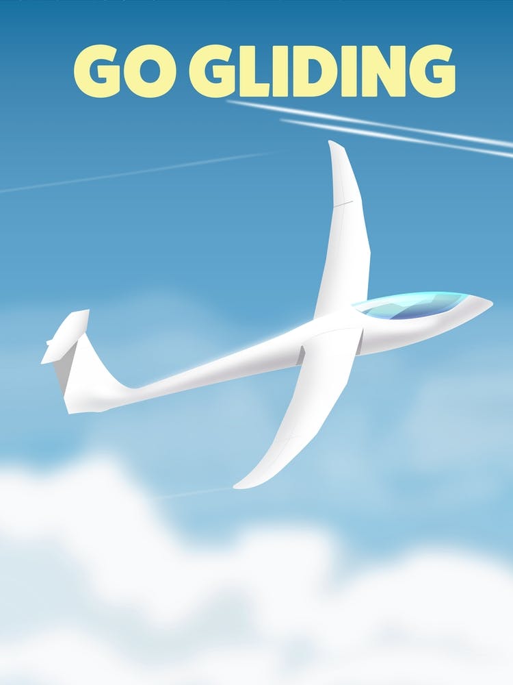 Go Gliding Travel poster