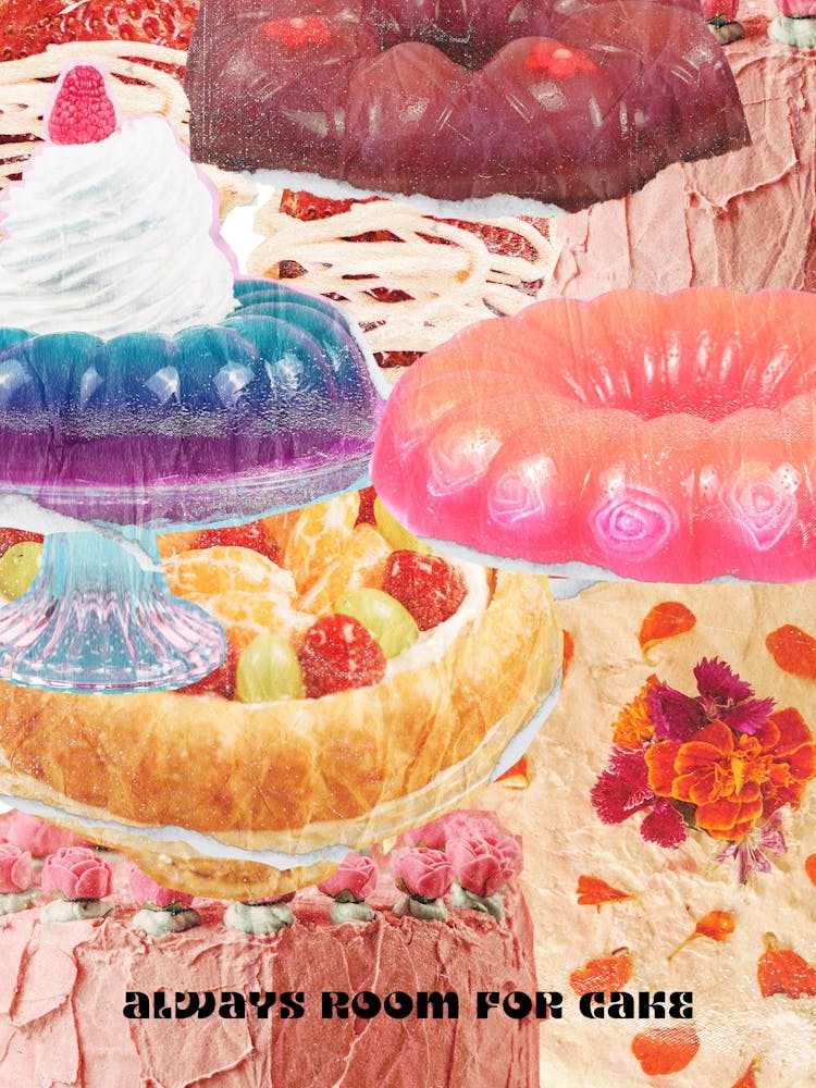 Always Room For Cake Retro Vintage Kitchen