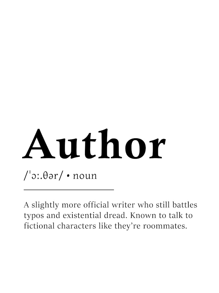 Author Definition Poster - Dictionary