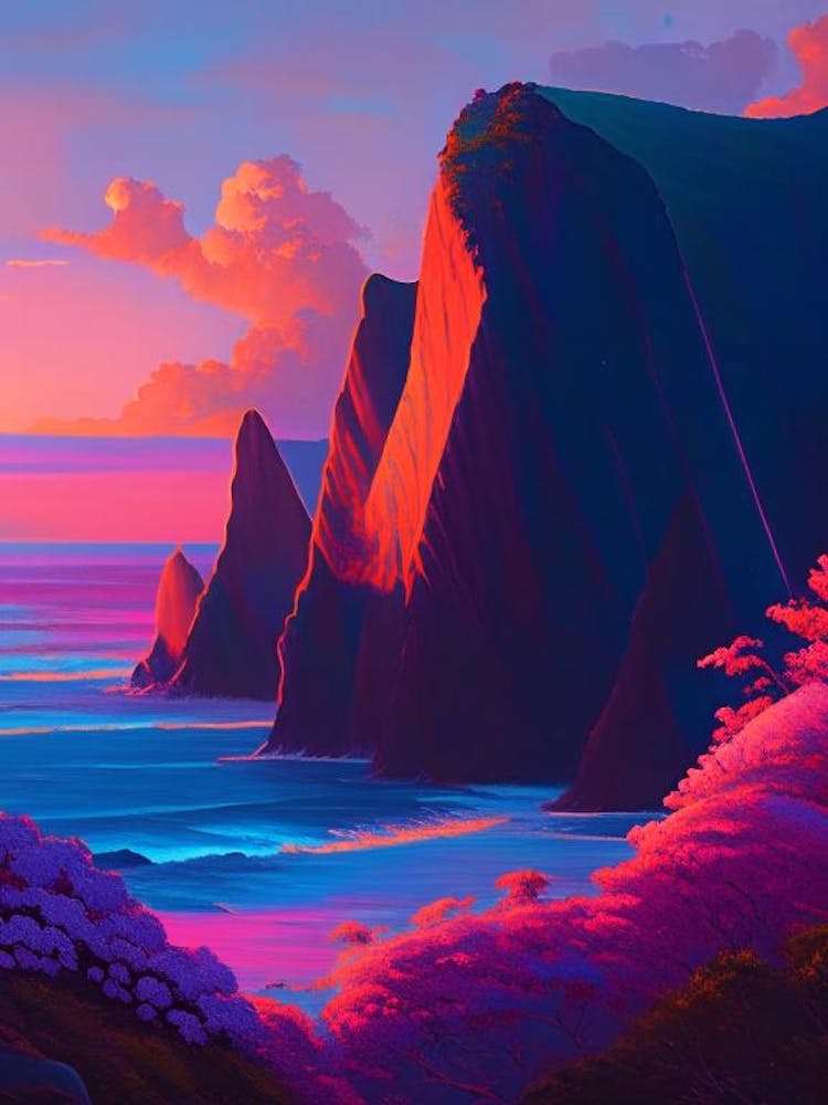 Na Pali Coast Dreamy Sunset 4