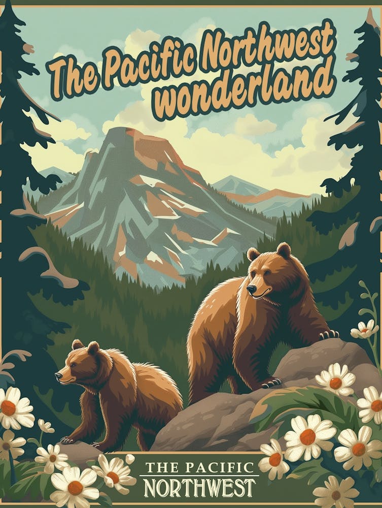 Majestic Pacific Northwest Poster