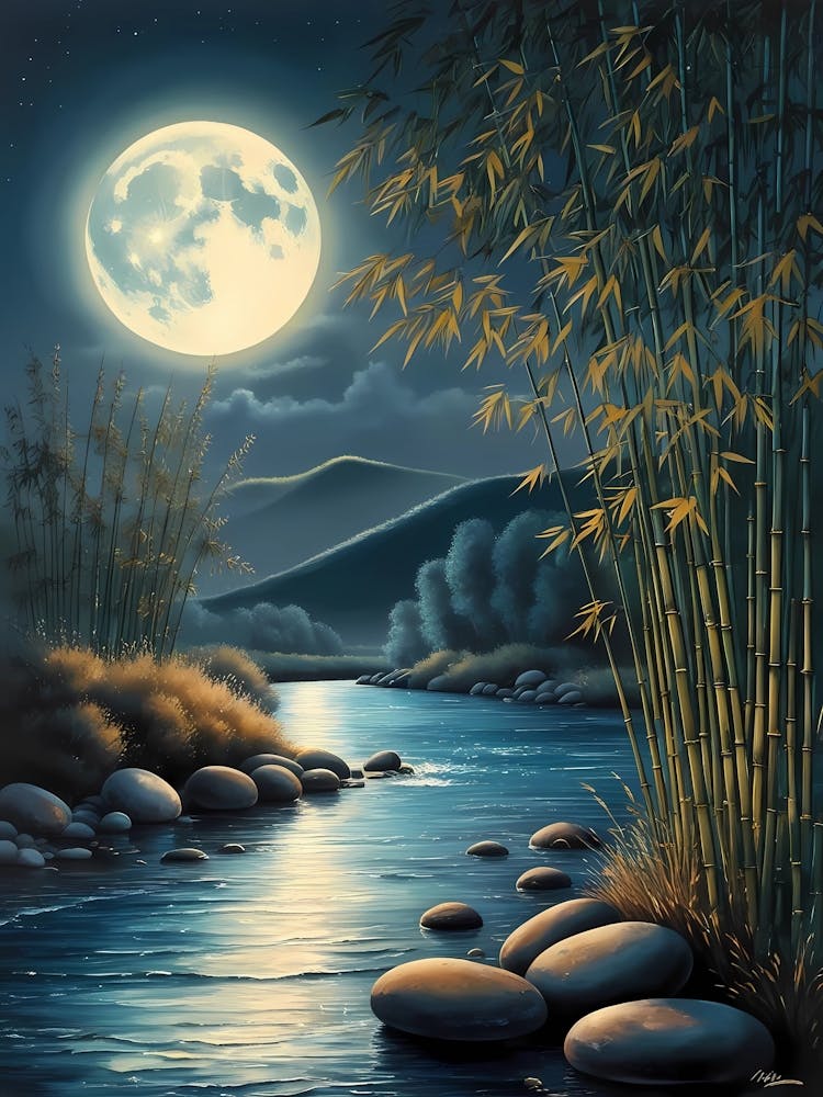 Moonlight Over The River