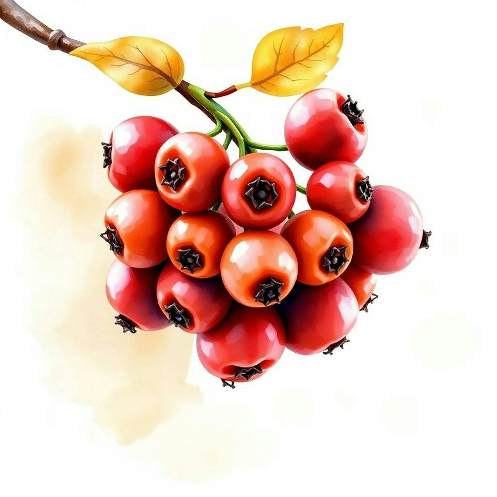 Red Berries On A Branch