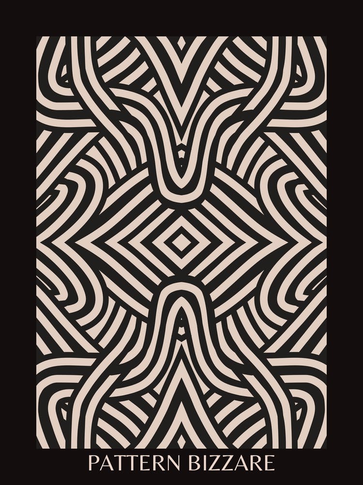 Schwarzes Bizarres Muster 3