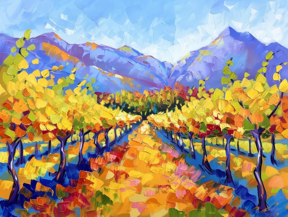 Vineyards In Autumn