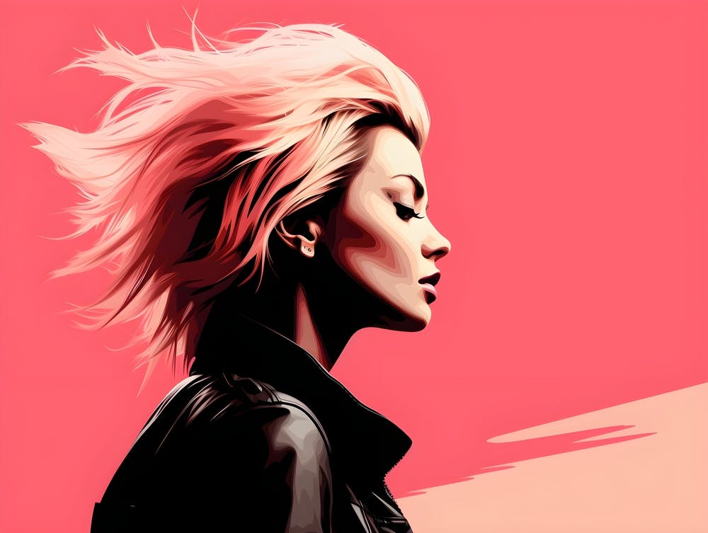 Punk Girl With Pink Hair