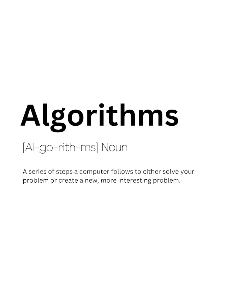Algorithms Definition Meaning