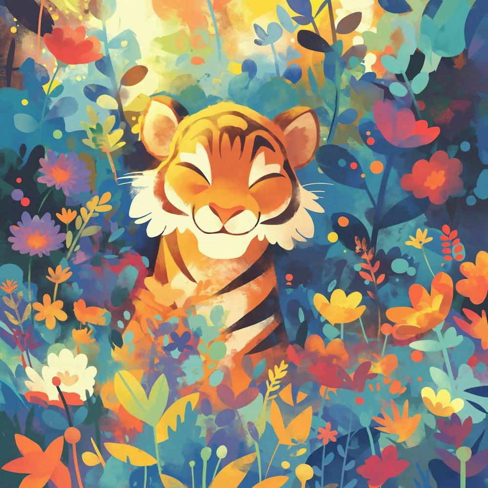 Tiger In The Forest