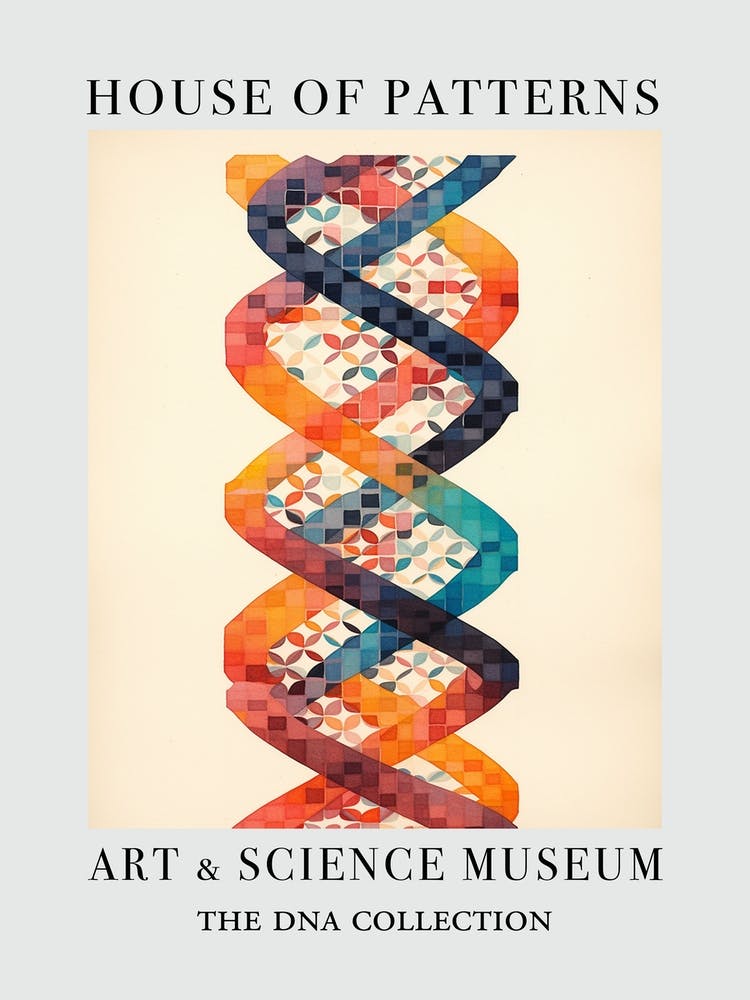 Dna Art Abstract Painting 18 House Of Patterns