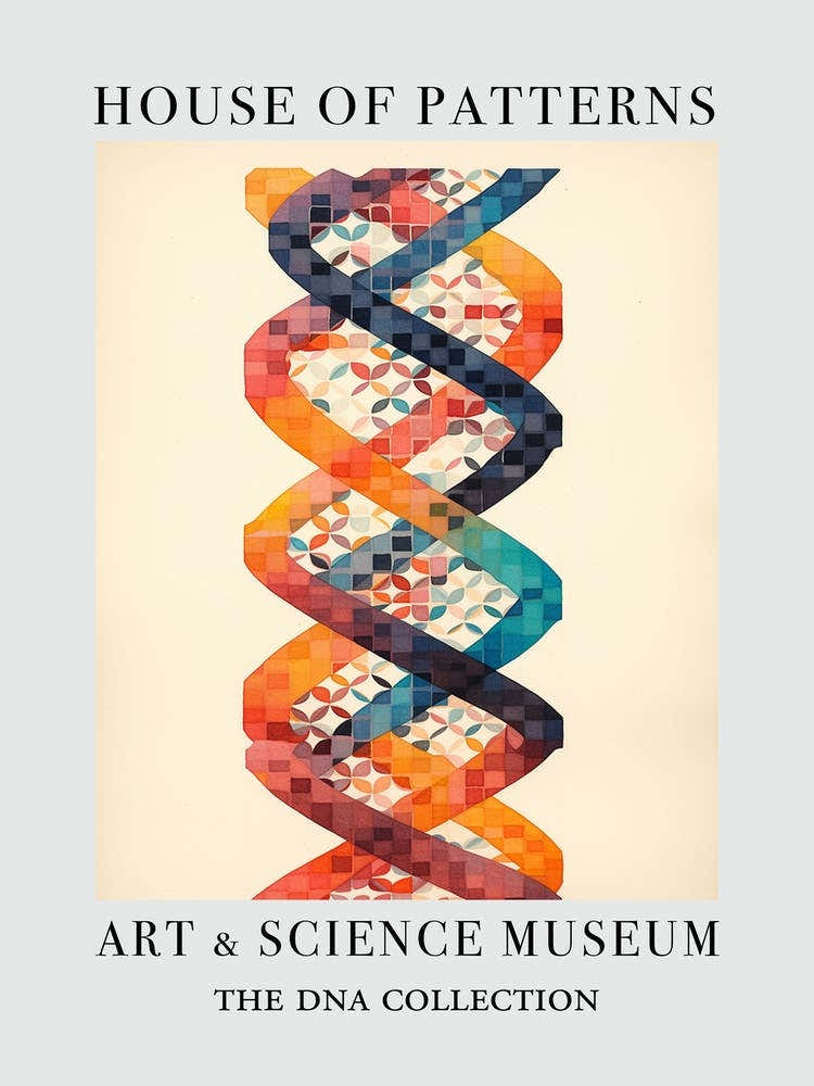 Dna Art Abstract Painting 18 House Of Patterns