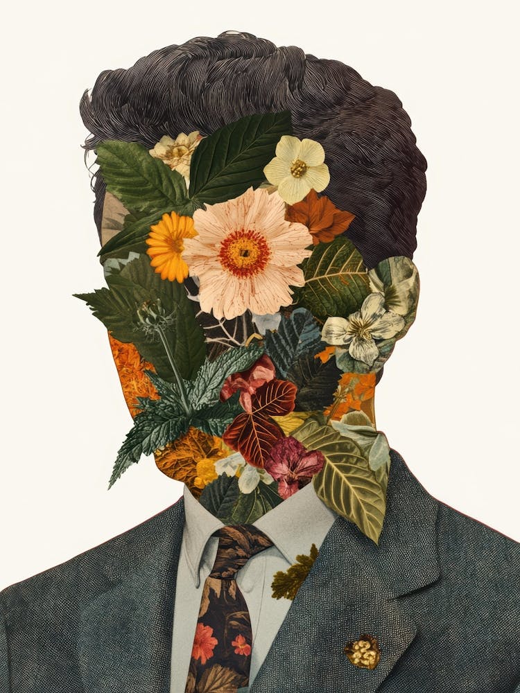 Man With Flowers On His Head 3