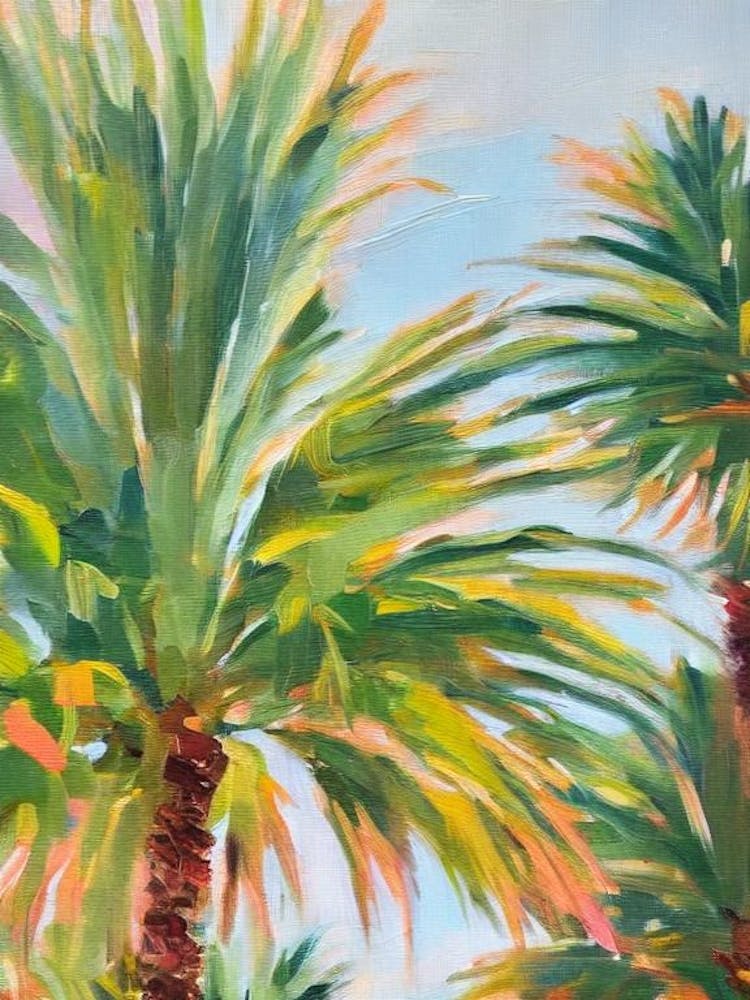 Lady Palm 3 Impressionist Painting
