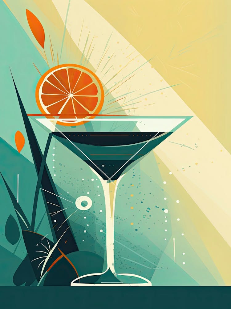 Margarita Cocktail Mid Century Modern 3