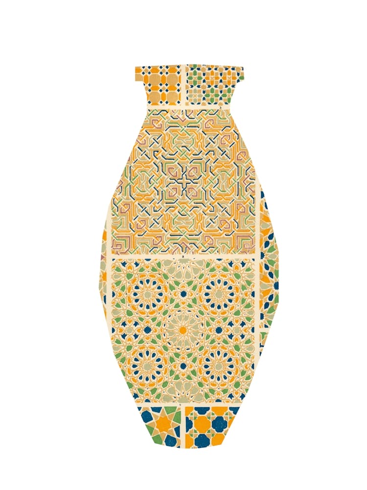 Vintage yellow vase