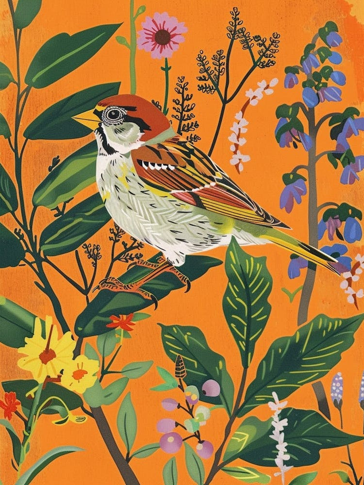 Spring Birds Sparrow 4