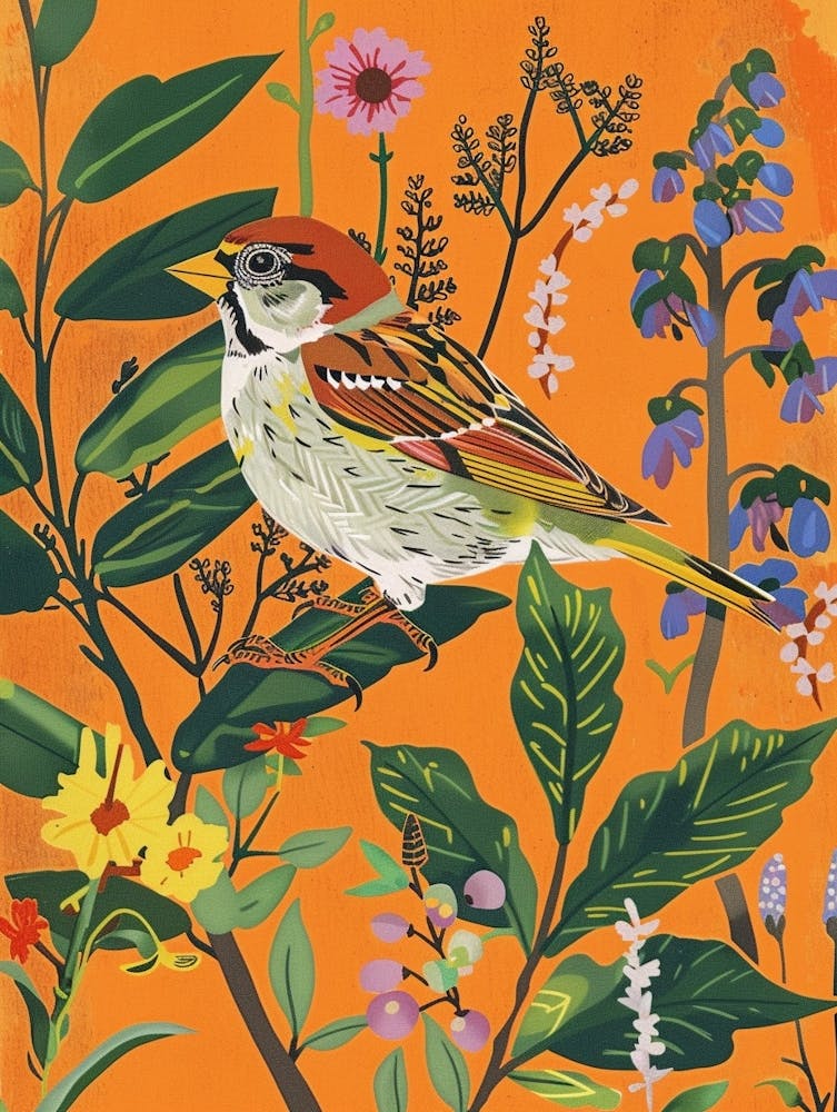 Spring Birds Sparrow 4