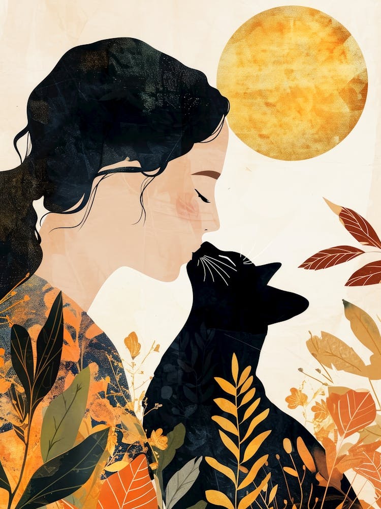 Kitty I love you cat and woman 2