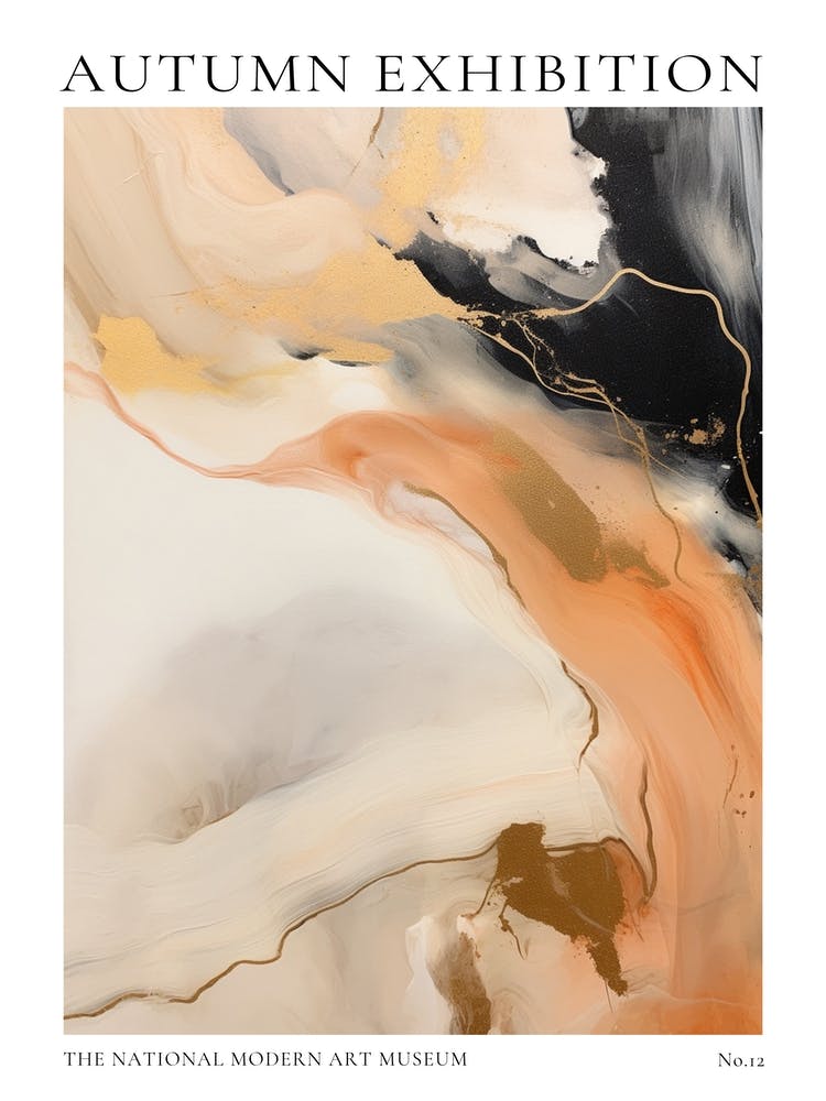 Autumn Exhibition Modern Abstract Poster 12
