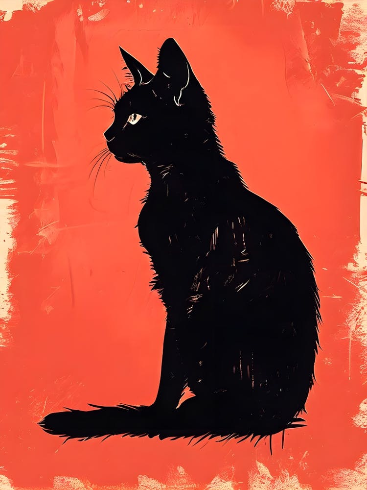 Cat In An Elegant Pose