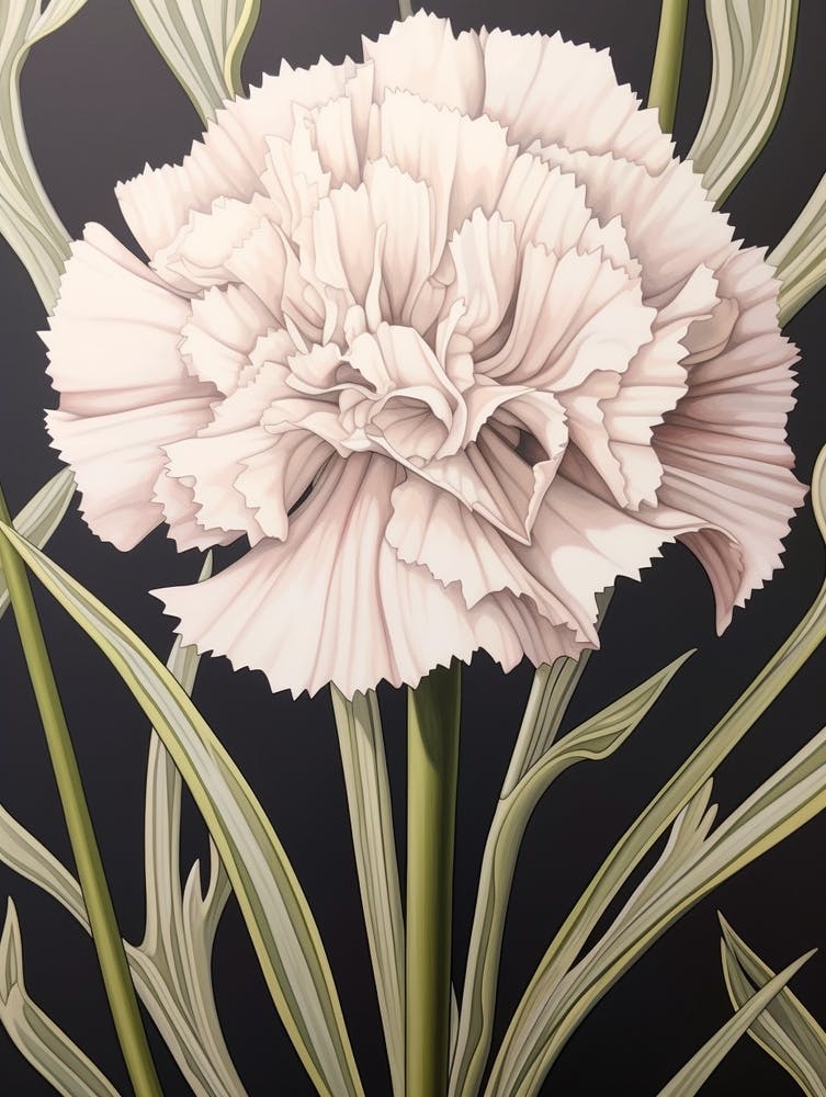 Flower Illustration Carnation Dianthus 2