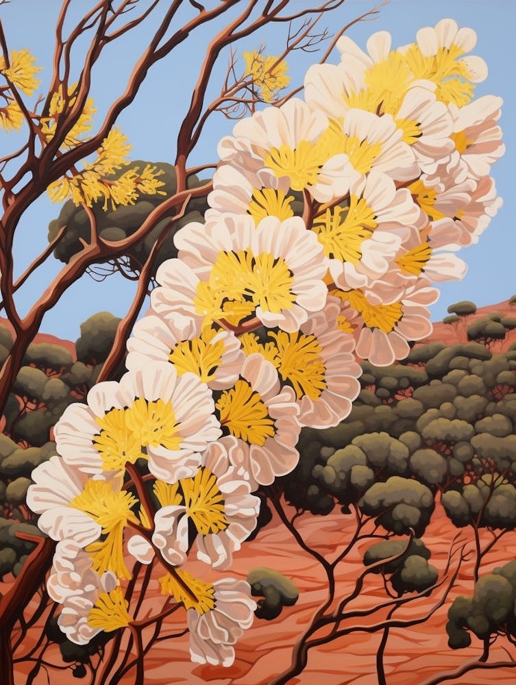 Peacock Flower 3 Flower Painting