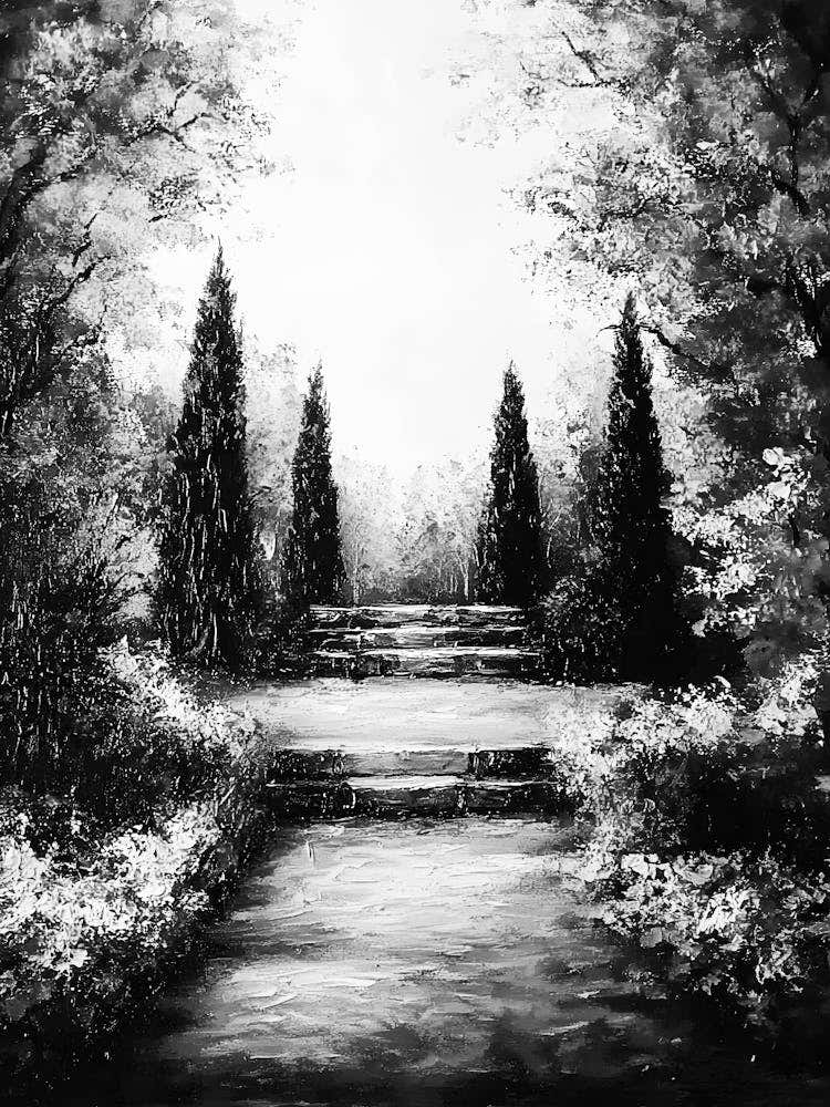 Black And White Painting 138