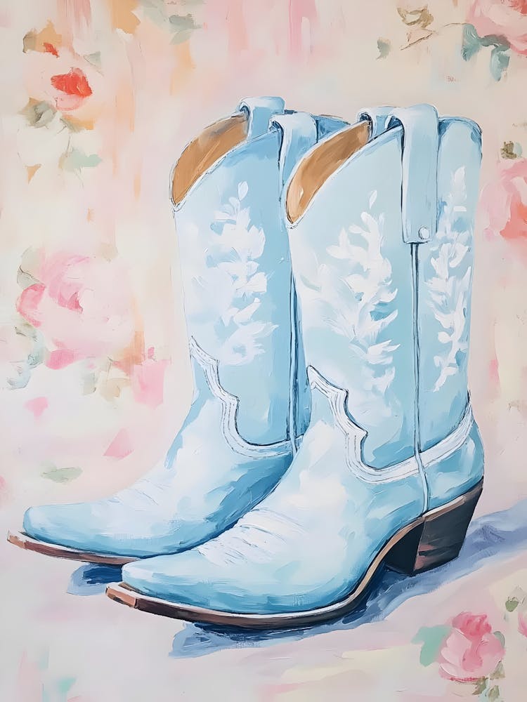 Blue Cowboy Boots 1