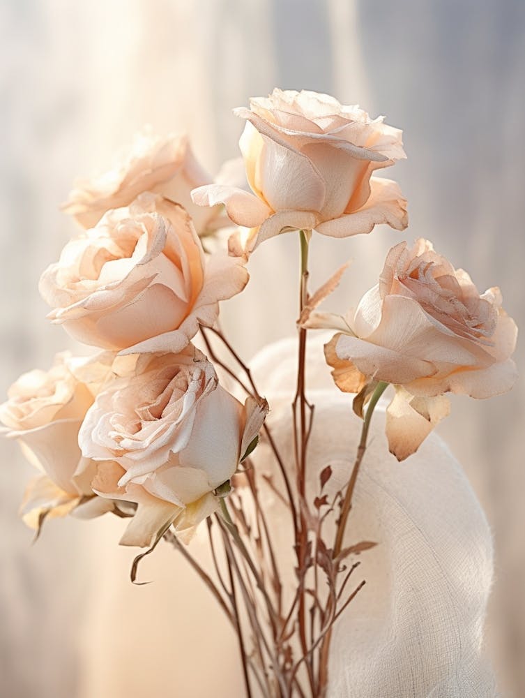 Boho Dried Flowers Rose 7