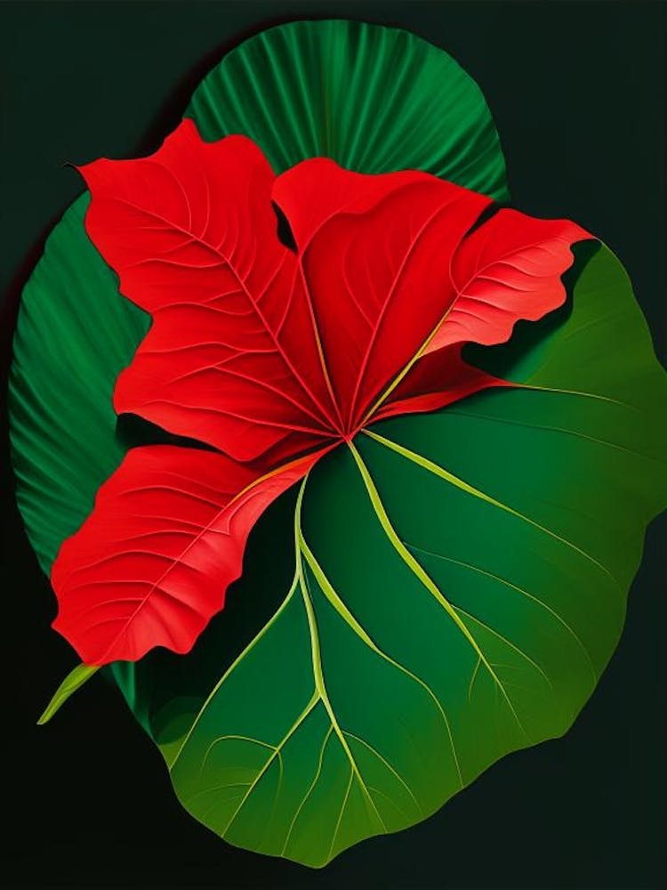 Hibiscus Leaf Vibrant Inspired 1