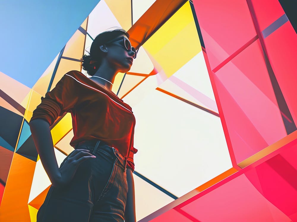 Standing In Front Of Colorful Building