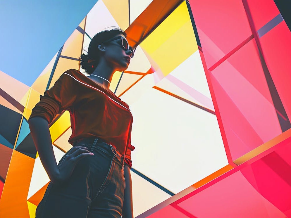 Standing In Front Of Colorful Building