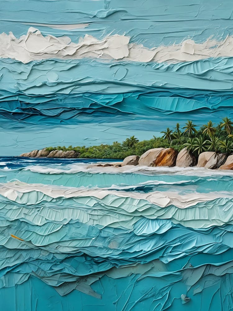 Painted Tropical Seascape